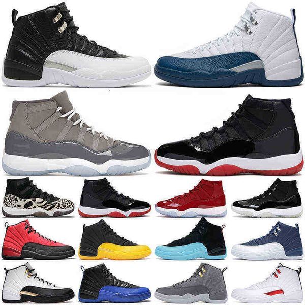

men women outdoor shoes 12s 12 playoffs royalty taxi reverse flu game the master university gold 11s cool grey legend blue mens trainers, Black