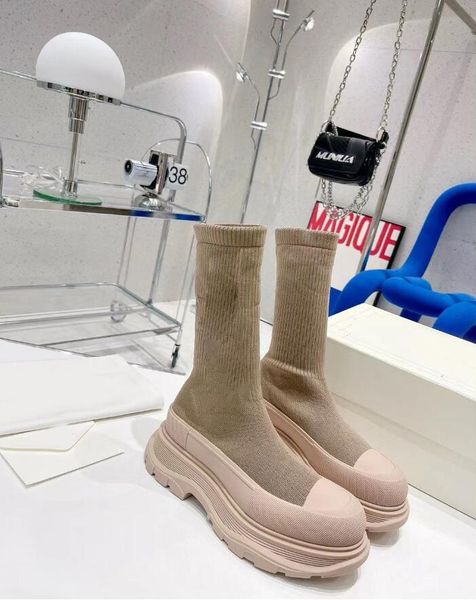 

8sock boots shoes wearing style height increase go with every fit for 4 seasons with size 35-40, Black