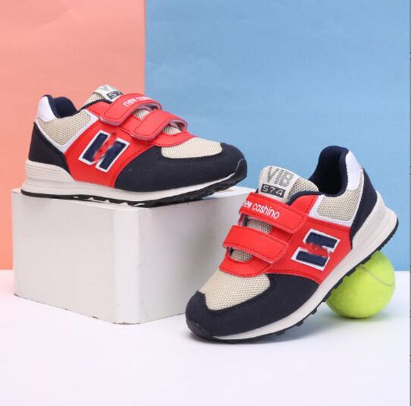 

Children's Sports Shoes Spring New Fashion Kids Sneakers Wholesale Korean Mesh Breathable Shock Absorber Casual Running Shoes, Pink