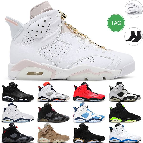 

6s men basketball shoes 6 retro georgetown red oreo pink university blue olive british khaki black cat bordeaux infrared carmine sports mens