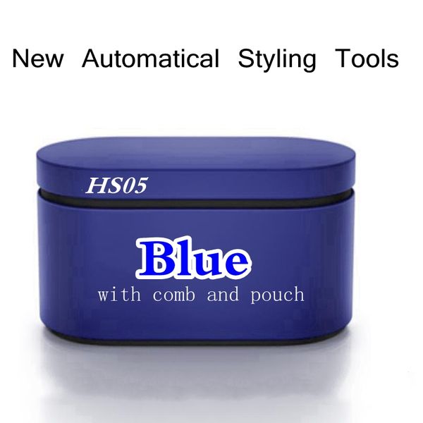 

hs05 hair styling tools hairs curler styler automatic multi-functional gift box dryer for rough and normal curling irons goodsell color-blue