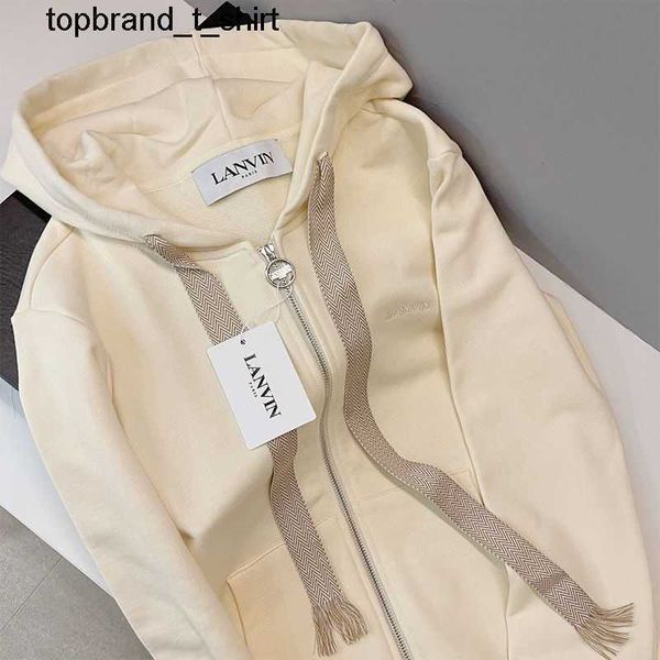 

men's jackets designer winter new lanvins letter love printing drawstring long sleeve leisure hooded women's fashion sweater, Black;brown