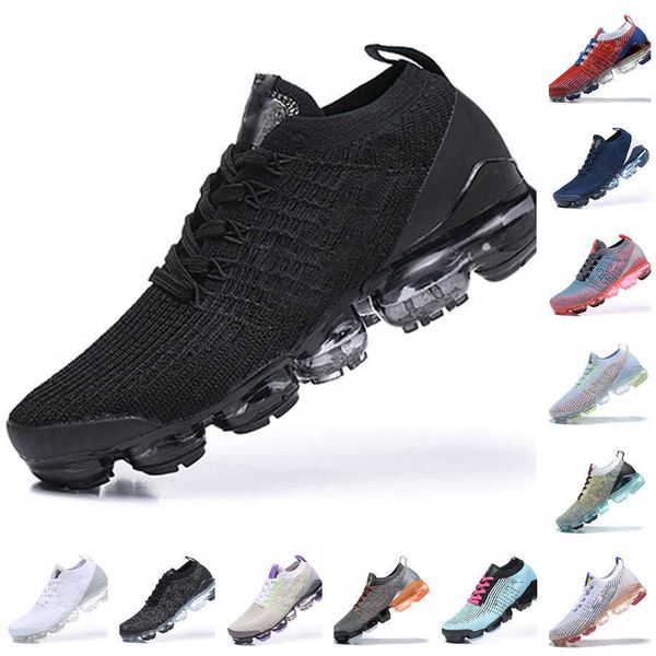 

fly knit 3.0 mens shoes triple black white oreo dark smoke green pink rose vapores women sports trainers sneakers size 36-45