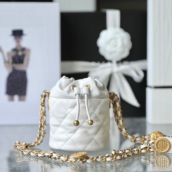 

10a mirror quality luxury designer mini bucket bag women designer chain cross body bags with box c118