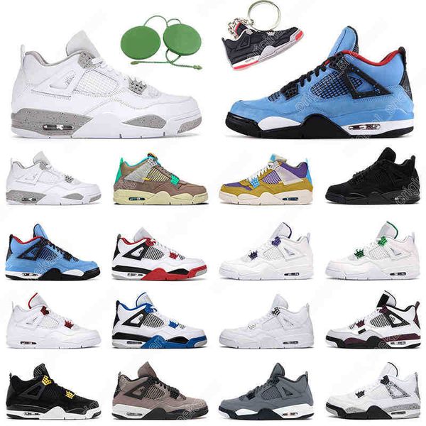 

basketball shoes mens trainers black cat desert moss university royalty bred cactus jack grey men women 4s guava ice 4
