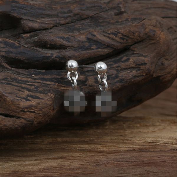 

anchors dangle stud 925 sterling silver earrings gothic punk hand-made designer vintage jewelry accessories gift