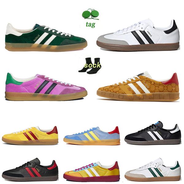 

wales bonner sambas gazelle low running shoes designer women men platform sneakers black white gum real madrid manchester united gazelles sk