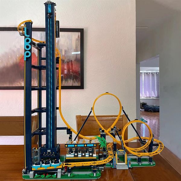 

creative ideas block series 13003 fairground loop coaster assemble puzzle model building blocks bricks toys compatible with 10303199y