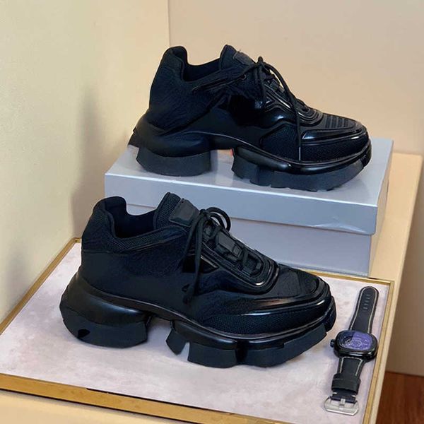 

brand casual shoes designer design sports shoes everything in fashion mesh shoes in summer increased thick soles size 34-45, Black