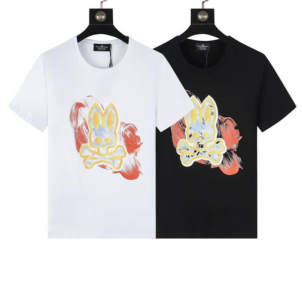 

men's designer t-shirt psycho bunny t-shirt fashion casual luxury costume street shorts sleeve clothes women's t-shirt size m-xxxl, White;black