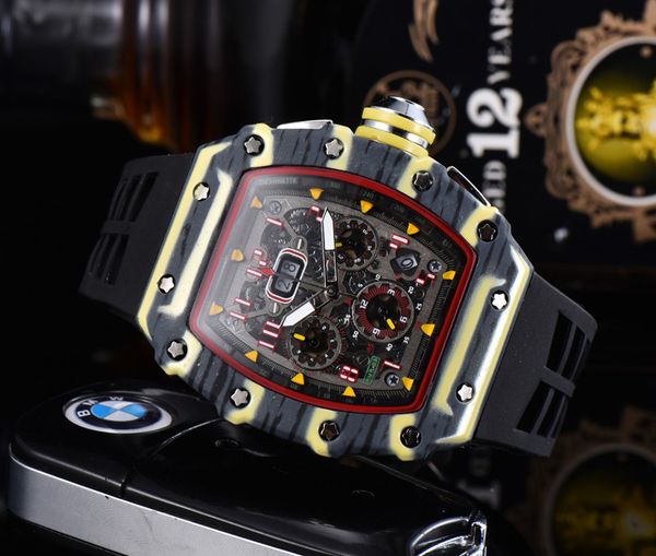 

luxury 2023 fashion set sports watches for men and women leisure fashion scanning tick quartz watch rm001, Slivery;golden