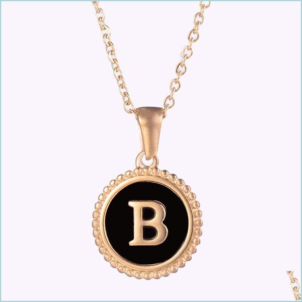 

pendant necklaces stainless steel letter pendant necklace 18k gold plate shell simple european united states america necklaces for f dhprf, Silver