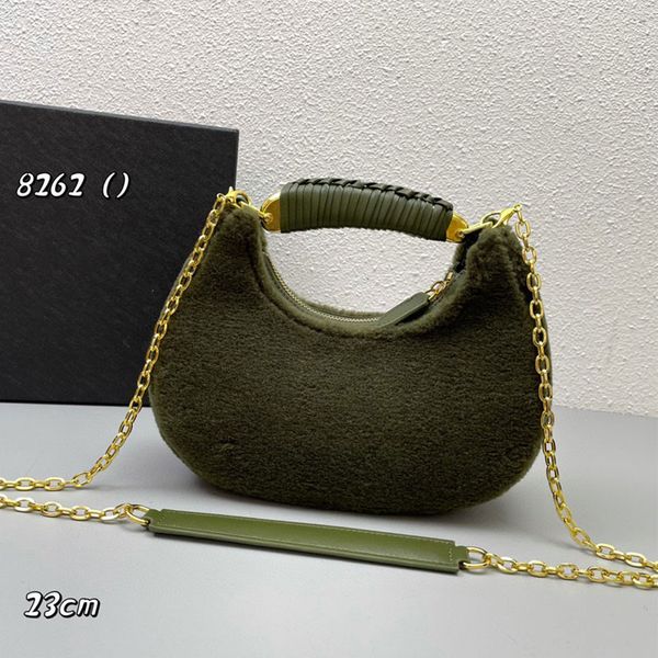

wool handbag luxurys designer bag women evening party handbags chain messenger shoulder bag lady shopping tote wallet purse winter