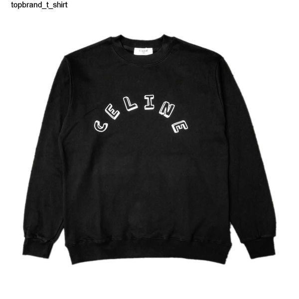 

men's hoodies designer sweatshirts winter fashion brand ce basic model letter printed pure cotton round neck long sleeve sweater men ho, Black