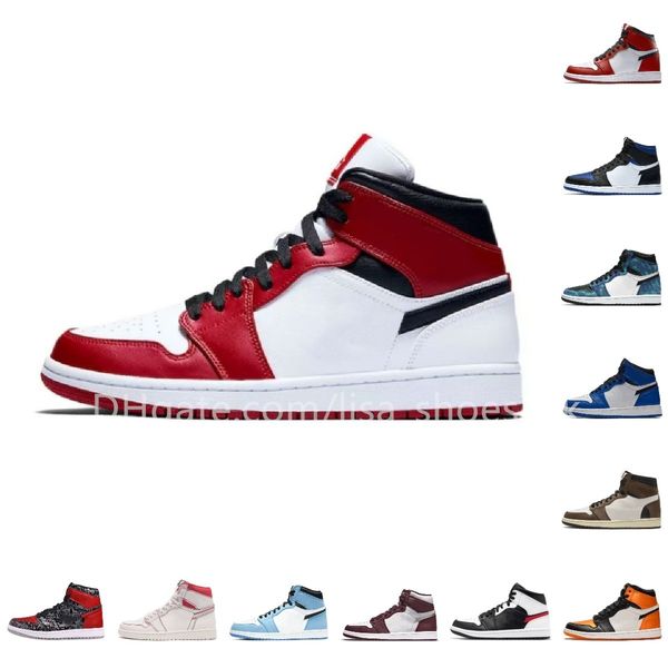 

og men women jumpman 1 low basketball shoes 1s triple white shadow university blue unc black bred toe paris chicago light smoky grey mocha m