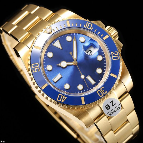 

automatic mechanical watches ceramic bezel mens watches 3135 3235 movement watch 904l luminous sapphire waterproof sports fashion designer w, Slivery;brown