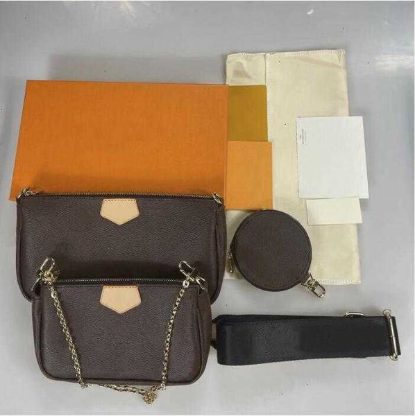 

designer bag set handbag 3 multi pochette pcs in crossbody 1 totes accessoires messenger borse di lusso felicie chain leather zipper shoulde