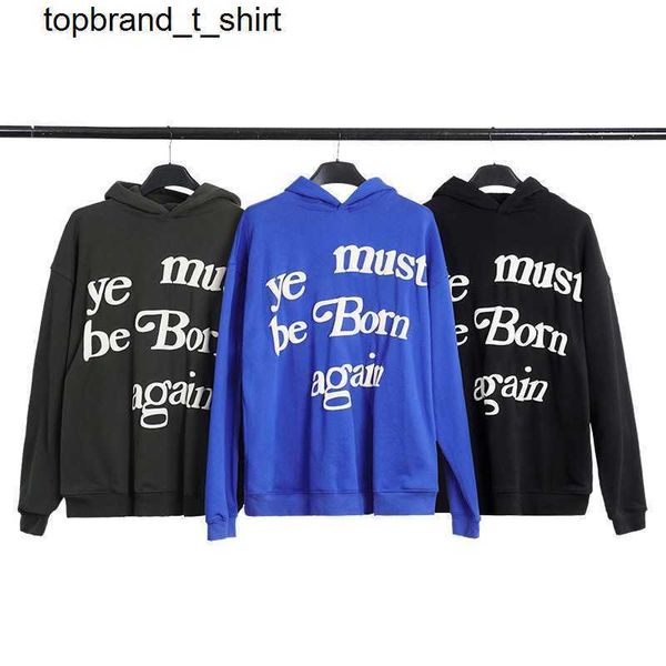 

men's hoodies designer sweatshirts kanyess rebirth niche fashion brand loose couple plush man fashion hooded, Black