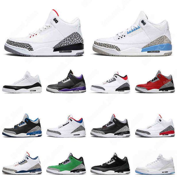 

basketball shoes trainer sports sneakers throw line varsity royal black cement court purple 7-13 2020 men 3s unc 3 mens