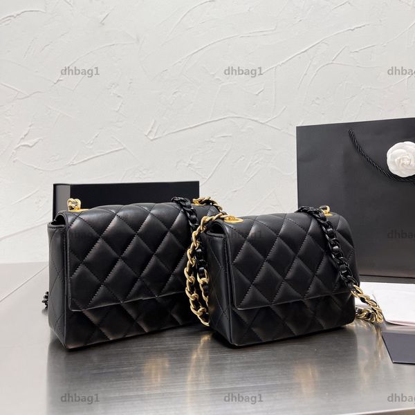 

2022 french designer cowhide chain flap bag multicolor genuine leather metal chain luxury shoulder single crossbody card holders coin purse