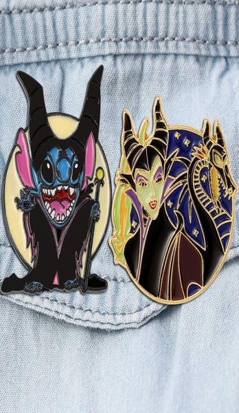 

sleeping spell around european and american films magic dragon brooch enamel jewelry clothing pins crossborder s6051322, Blue