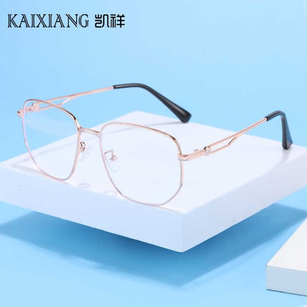 

dezi sunglasses sunglasses 2022 irregular large frame optical metal spectacle hollow leg art students' flat lens can be equipped with m, White;black