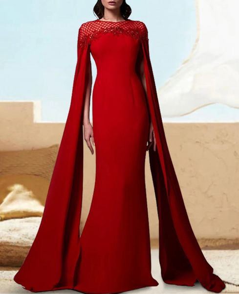 

burgundy prom dresses 2023 cap sleeves jewel neck lace appliques soft satin evening party gowns arabic dubai robe de soiree vestidos feast, Black