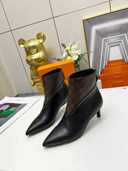 

womens designers boots leather martin ankle chaelsea boot fashion wave colored rubber outsole elastic webbing luxury platform tire bottega -, Black