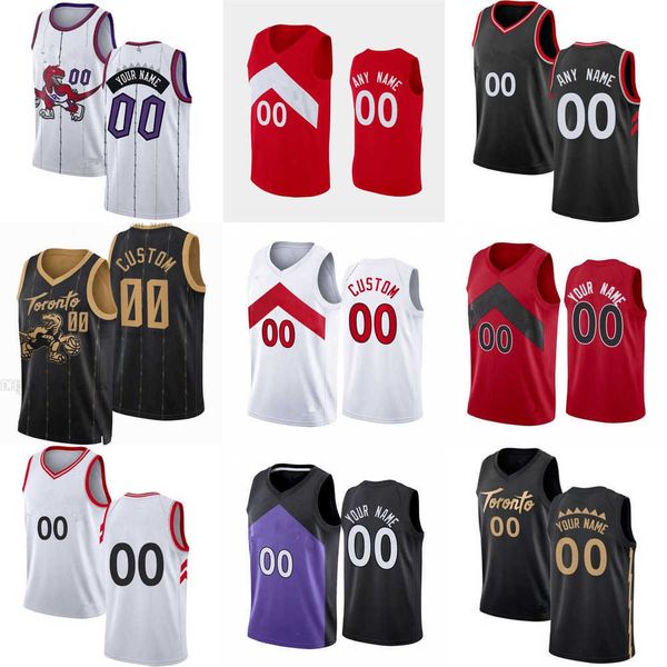 

basketball jerseys 75th custom mens youth toronto''raptors''23 fred vanvleet 4 scottie barnes 33 gary trent jr. pascal 4, Black;red