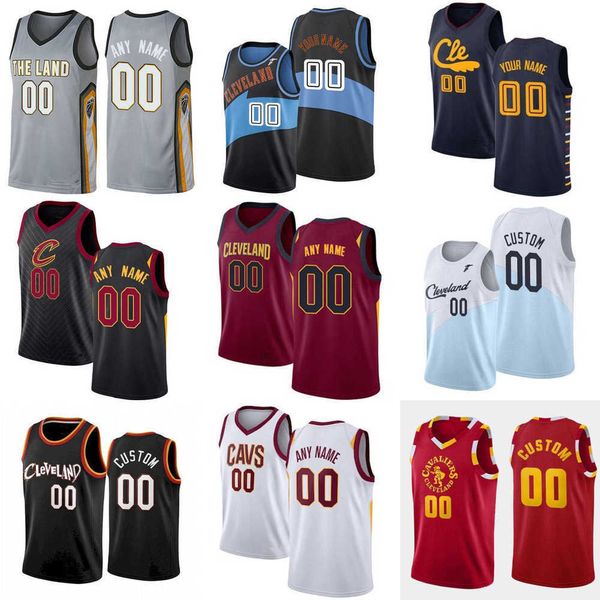 

basketball jerseys 75th custom men women youth cleveland''cavaliers''lebron 23 james dean 32 wade dylan 9 windler rj 5 n, Black;red