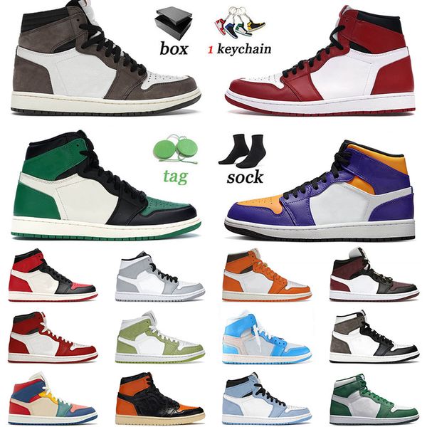 

ts x men basketball shoes 1 1s jumpman pine green lakers jorden1s pollen offs white denim university blue mens women outdoor sneakers traine