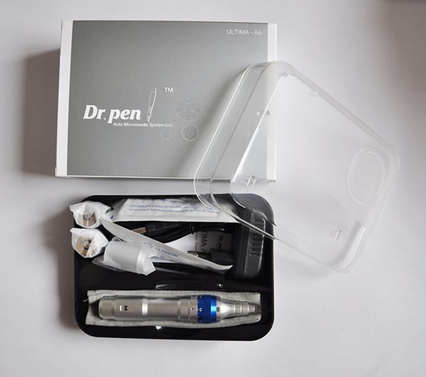 

rechargeable derma pen ultima a6 with needle cartridge mesotherapy roller massage quality