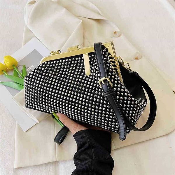 

small bag women's water diamond bright crossbody bag 2022 style versatile sling one shoulder handbags