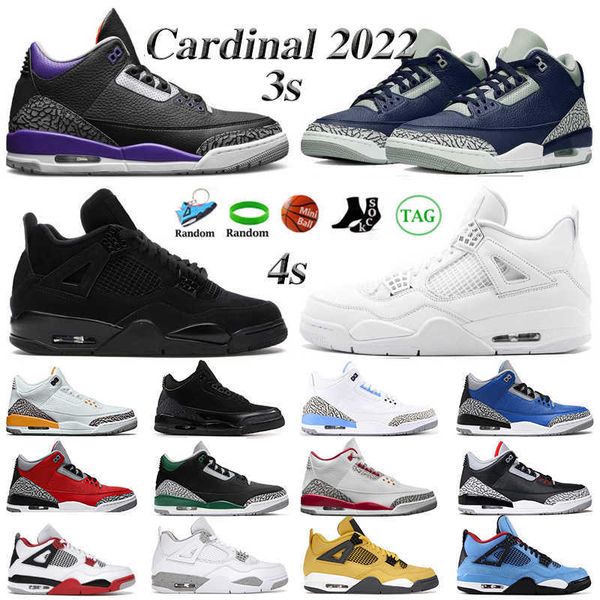 

black cat men basketball shoes red pine green cool grey unc 4s red thunder cement court purple shimmer university blue white oreo mens