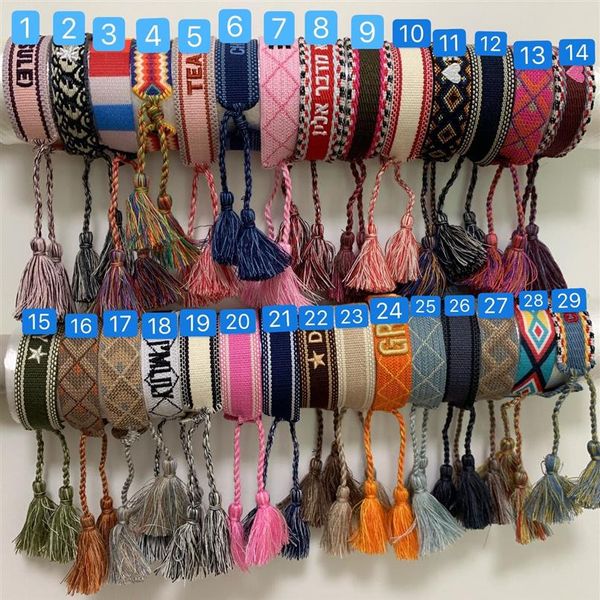 

dib1 fashion brand ja braided hand strap hand rope bracelet wedding lovers gift luxury jewelry236p, Black