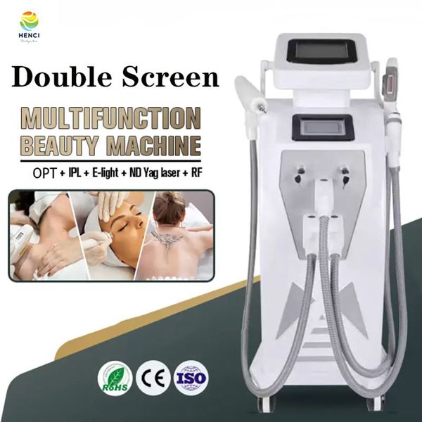 

3in1q switched nd yag laser rf radio frequency skin tightening tatoo removal ipl laser elight hair remove machine permanent, Black