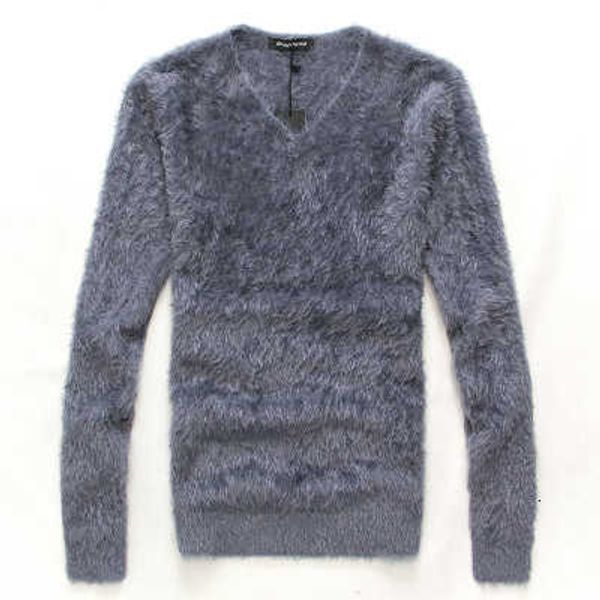 

fleece men sweaters pullover new o neck and v solid colors male slim fit long sleeve asian size urzt, Black