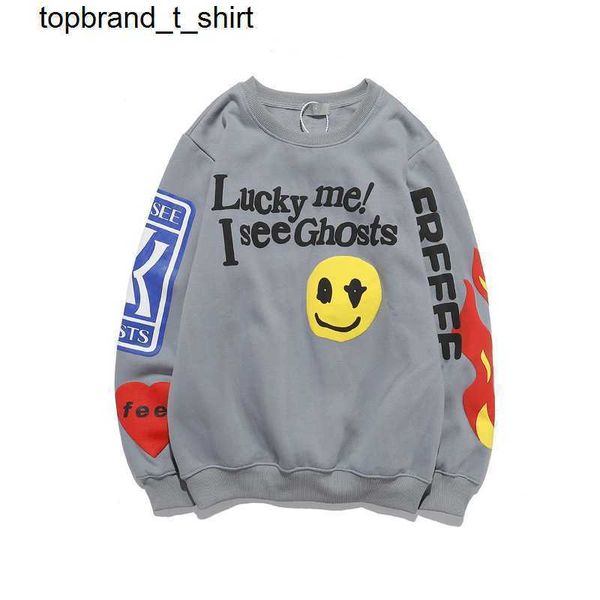 

men's hoodies designer sweatshirts kanyess printed round neck sweater fashion streetwear hoodie, Black