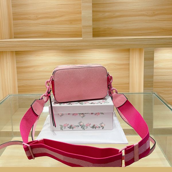 

leather designer bag women marc snapsshoulder bag luxurys handbag classic camera bag fashion shopping messenger crossbody bags lady wallet 2