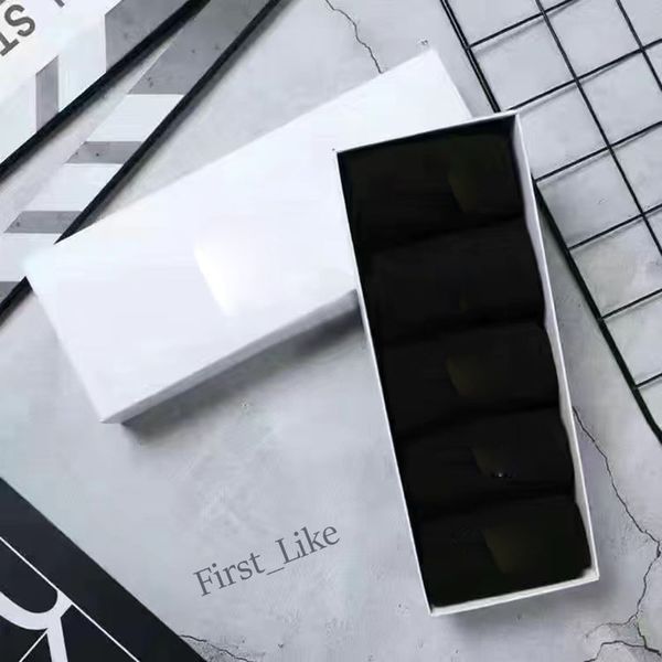 

men socks women great quality cotton classic ankle letter breathable black and white mixing football basketball sports sock