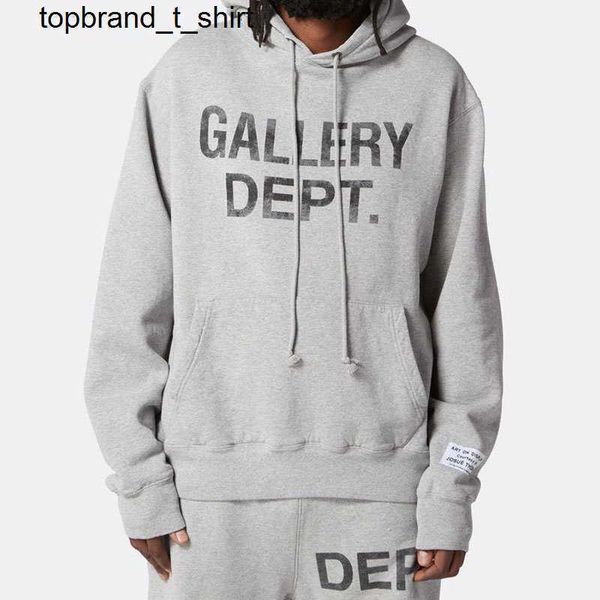 

men's hoodies designer sweatshirts galery dept classic letter print loose pullover men women fashion hoodie, Black
