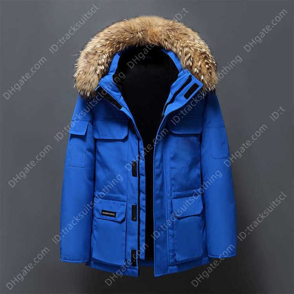 

down down jacket jackets men's canada style white goose overcoat f customized casual outdoor duck jacket warm winter coat, Black