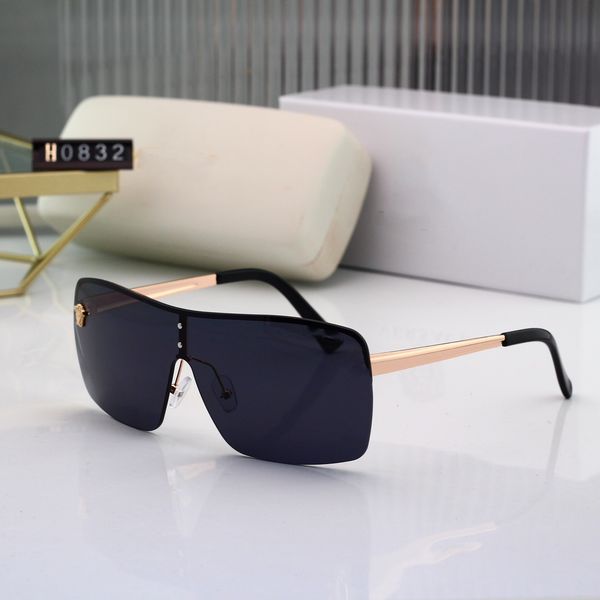 

design luxury polarized rimless sunglasses for women men fashion classic retro ladies outdoor travel polaroid metal sun glasses, White;black