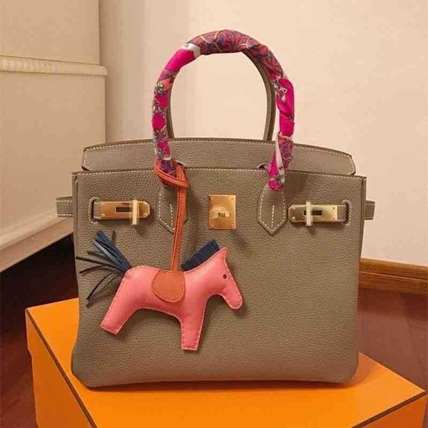 

bags designer luxurys 2022 birkins head litchi pattern platinum bag crocodile women's portable one shoulder cross carry42bn