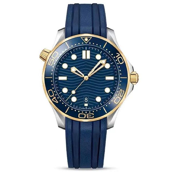 

luxury designer mens watch automatic mechanical core 42mm ceramic ring precision durable stainless steel watch luminous wristwatch sapphire, Slivery;brown