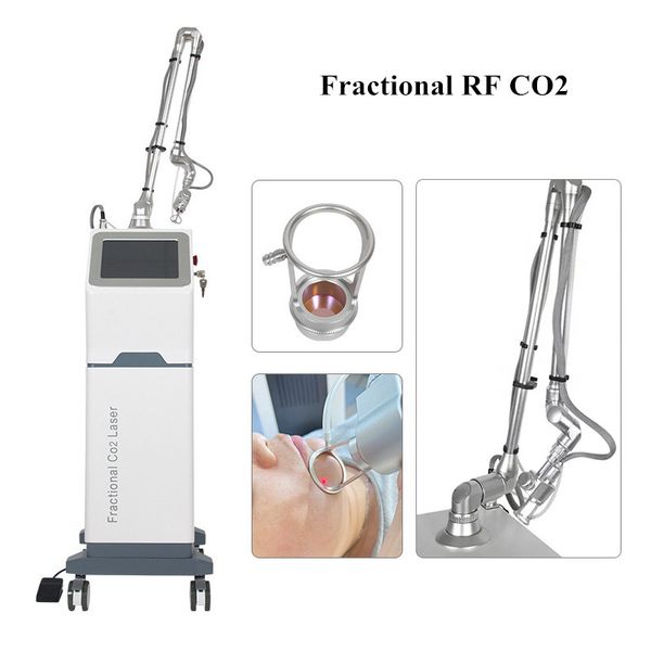 

10600nm co2 fractional rf laser machine stretch marks removal spot scar pore treatment painless laser face care anti aging skin rejuvenation, Black