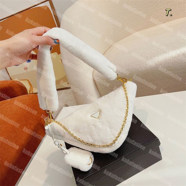 

women fur shoulder bags mini hobos designer fluffy handbags winter fuzzy hobo purses luxury womens handbag clutch crossbody bag