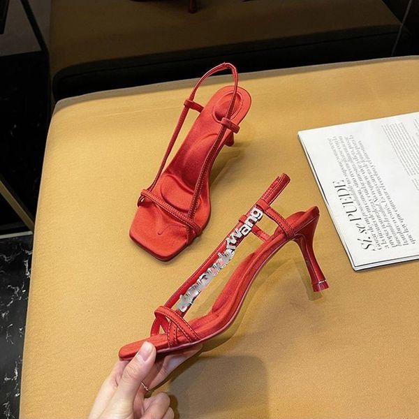 

summer rivet luxury high-heeled sandals fine combination of retro high-heeled shoes women's dress daily sandals ankle strap cool, Black