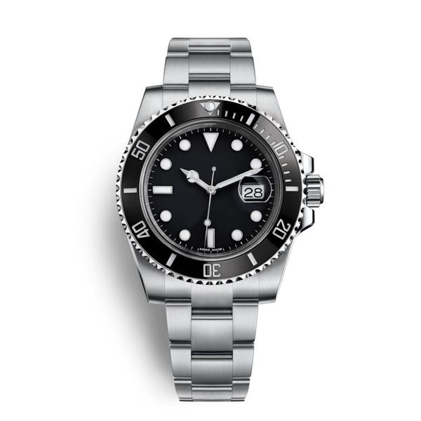 

deluxe watch men ceramic black bezel 2813 mechanical 40mm 116610 model automatic mechanical sport watches waterproof o254x, Slivery;brown