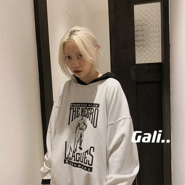 

men's hoody fashion fog designer esenti two loose hooded sweaters women in 2022 autumn new bf style high street versatile terry hoodie, Black